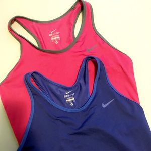 Nike dri fit tops set of 2